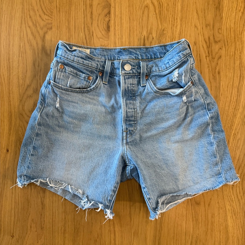 Levis Denim Blue Women's Shorts